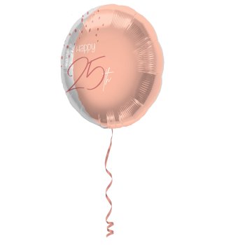 Folat Folienballon Elegant Lush Blush 25 Jahre - 45cm