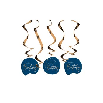 Folat Hängedeko Elegant True Blue - 5 Stück