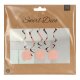 Folat visiaca dekorácia - Elegant Lush Blush - číslo / číslica 70 - 5 ks