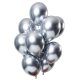 Folat Ballons Mirror Effect Silber 33cm - 12 Stück