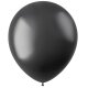 Ballon 33 cm 50 Stück - Radiant Onyx Black Metallic