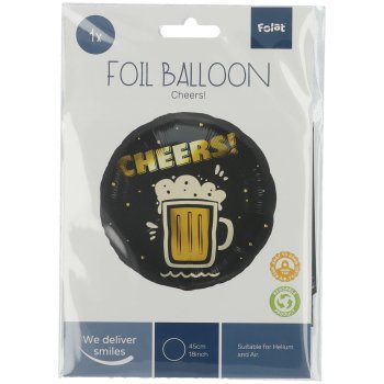 Folat Folienballon Cheers Bier - 45 cm