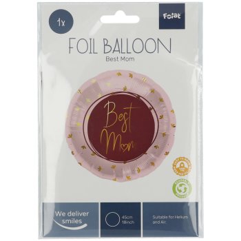 Folat Folienballon Best Mum Pink - 45 cm