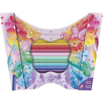 FABER-CASTELL trojhranné farbičky GRIP SPARKLE -...