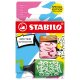 Textmarker - STABILO BOSS MINI by Snooze One - 3er Pack - grün, pink, orange