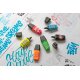 Textmarker - STABILO BOSS MINI by Snooze One - 3er Pack - grün, pink, orange