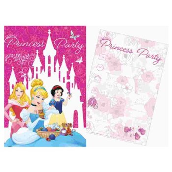 5-teiliges Party Einladungkarten-Set Princess