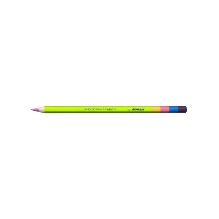 JOLLY Buntstift Supersticks Classic Einzelstift Rainbow Rosa/Violett/Blau/Gelb
