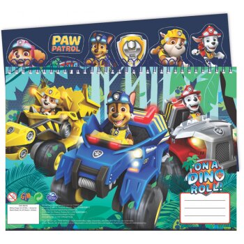 Spiral-Skizzenbuch mit Aufkleber DIN A4 30 Blatt Paw Patrol
