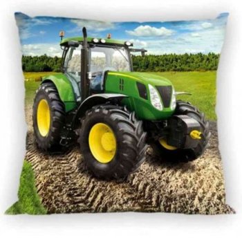 Kissenbezug Baumwolle 40 x 40 cm "Traktor"