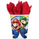 Party Pappbecher 250 ml 8 Stück Super Mario