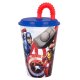 Trinkbecher mit Trinkhalm 430ml "Avengers"