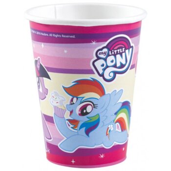 Party Pappbecher 250 ml 8 Stück My little Pony