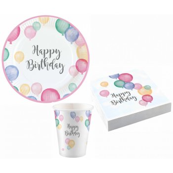 Happy Birthday Pastel Party Set 32-teiling...