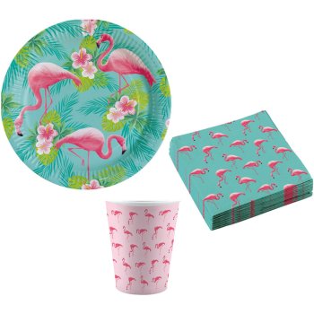 Flamingo Paradise Party Set 36-teilig