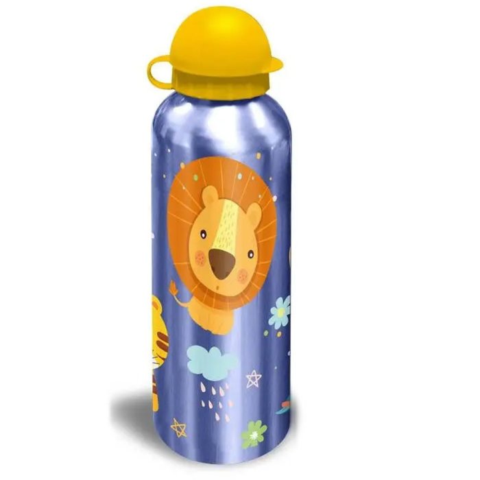 Aluminium Trinkflasche 500ml Lion "blau/gelb"