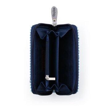 OxyLady Damen Portmonnaie MONY S Navy Flowers