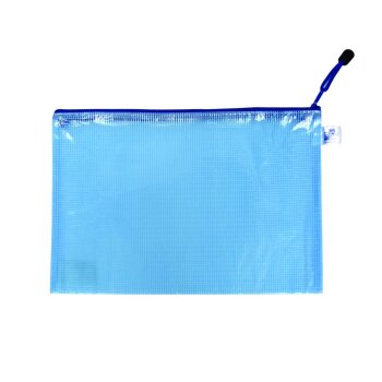 oxybag Reißverschluss-Tasche DIN A4 MESH blau