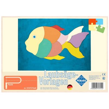 PEBARO Puzzle Laubsägevorlage Fisch