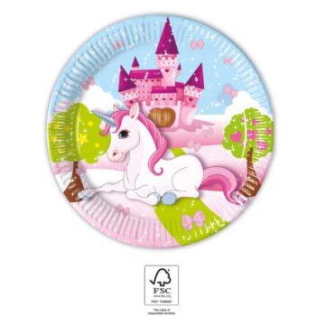 Party Pappteller 19,5 cm 8 Stück "Unicorn"...