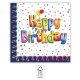 Javoli párty servítky 33 x 33 cm - Happy Birthday Multicolor - 20 kusov