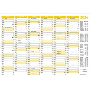 RNK Verlag Tafelkalender 2024, DIN A4 quer, 250 g/qm Karton
