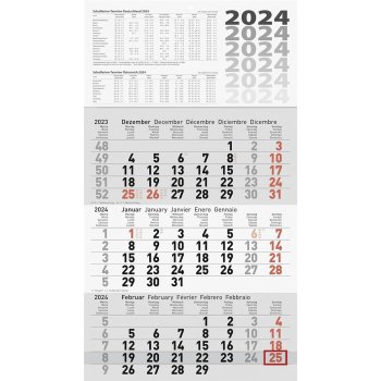 Glocken Wandkalender "3-Monats-Kalender", 2024,...