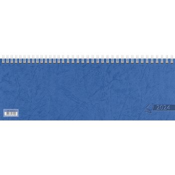 Glocken Tischkalender "Querterminbuch", 2024, blau