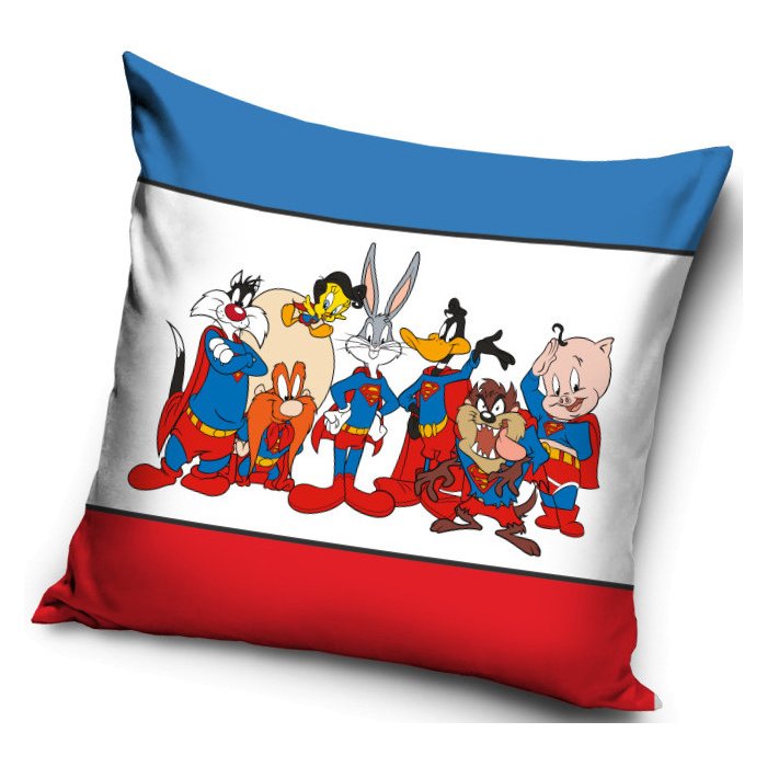 Kissenbezug Polyester 40 x 40 cm "Looney Tunes Super Hero"