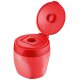 Robuster Dosenspitzer - STABILO woody 3 in 1 Spitzer - für extradicke Stifte - rot