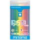 MITAMA farbičky PASTEL, guľaté,  12 ks - pastelové