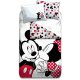 Bettwäsche 155 x 200 cm / 50 x 80 cm Baumwolle "Minnie & Mickey Mouse Kiss"