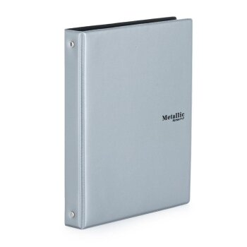 oxybag Notiz-Ringbuch A5 100 Blatt liniert METALLIC silver