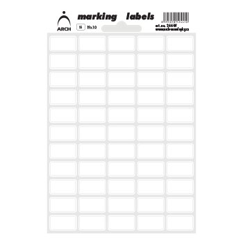 ARCH etikety / štítky 19x10mm - biele