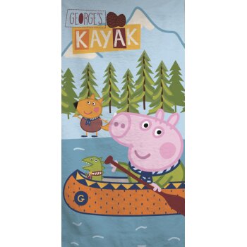 Strandtuch / Badetuch Peppa Pig George´s Kayak