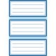 herlitz Buchetiketten, weiß mit blauem Rahmen, 68 x 37 mm