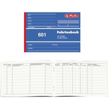 herlitz Formularbuch "Fahrtenbuch 601", A6...