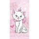 Strandtuch / Badetuch Disney Marie Cat Flower Heart