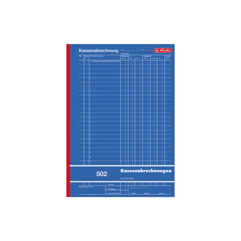 herlitz Formularbuch "Kassenabrechnung 502",...