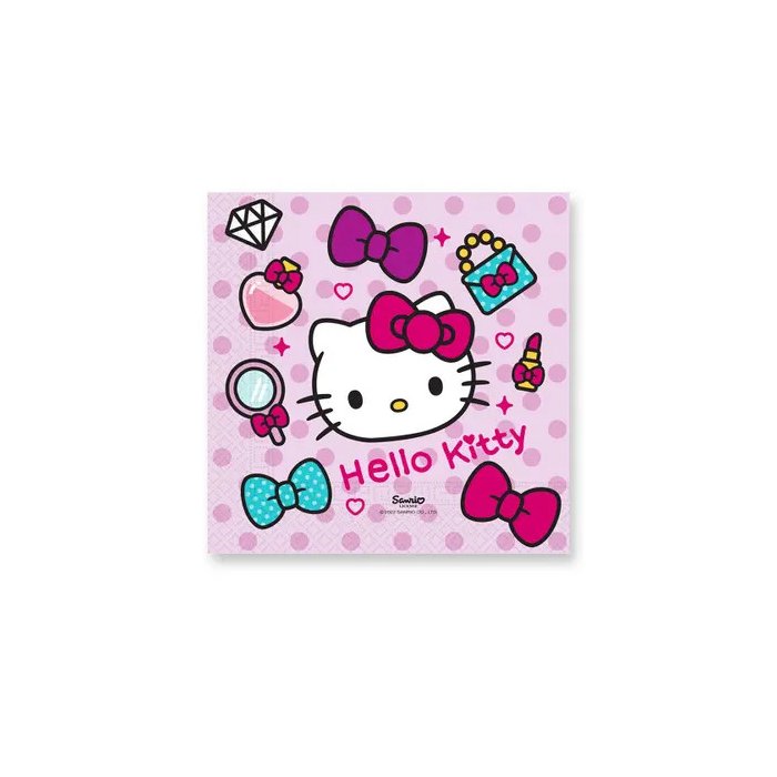 Party Servietten 33 x 33 cm 20 Stück "Hello Kitty" Fashion
