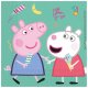 Party Servietten 33 x 33 cm 20 Stück "Peppa Pig" Ice Cream