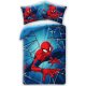 Kinderbettwäsche 100 x 135 cm / 40 x 60 cm Baumwolle "Spiderman" darkblue