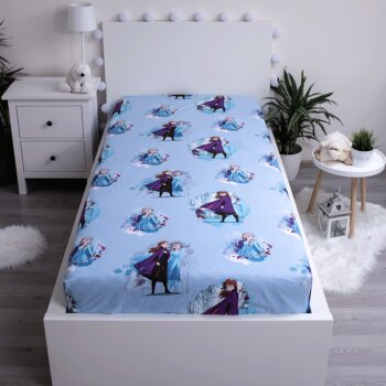 Spannbetttuch Baumwolle 90 x 200 cm "Frozen /...