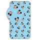 Spannbetttuch Baumwolle 90 x 200 cm "Mickey Mouse" blue