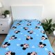 Spannbetttuch Baumwolle 90 x 200 cm "Mickey Mouse" blue