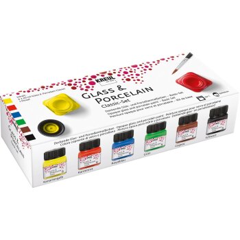 KREUL Glass & Porcelain Classic Set 6 x 20 ml