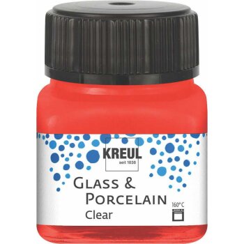 KREUL Glass & Porcelain Clear Kirschrot 20 ml