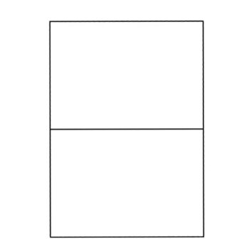 S&K Label Etiketten DIN A4 100 Blatt 2 x A5
