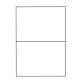 S&K Label Etiketten DIN A4 100 Blatt 2 x A5
