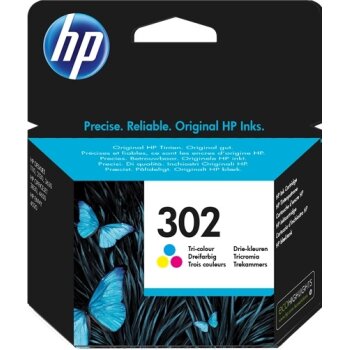 HP 302 farebná atramentová kazeta (F6U65AE)